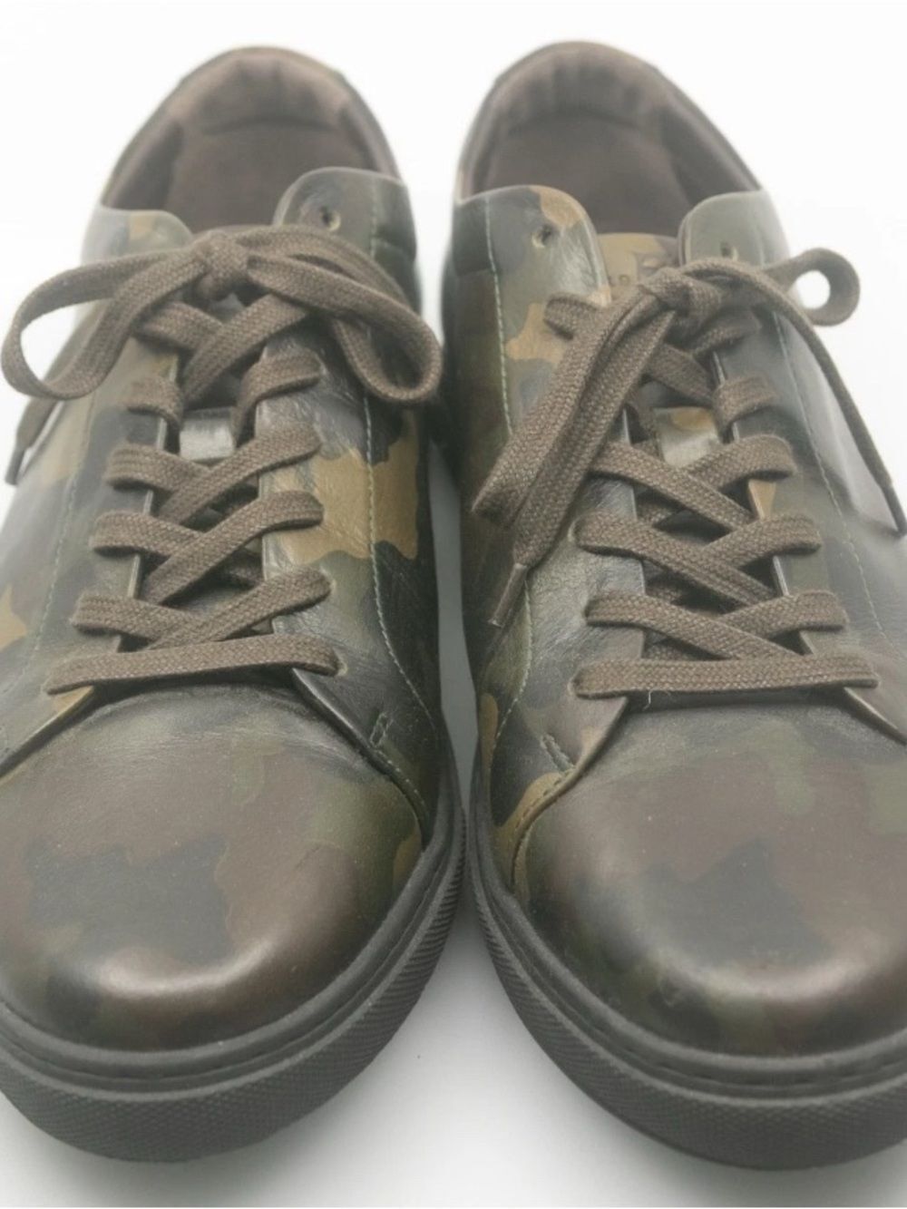 Allen Edmonds Men's Camouflage Leather Low-Top Sneakers - Olive & Brown